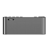 Dilvpoetry Q8 Mini Wireless Bluetooth Music Player - 3.5mm Jack Waterproof Stereo TF card U-disk FM Radio Portable Outdoor Speakers For iPod iPhone MP3 Computer (Black)