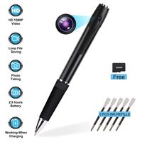 Mini Hidden Camera Spy 1080p HD Spy Camera Pen 2.5 Hours Video Taking Battery Life with 32GB Memory for Business Conference and Security
