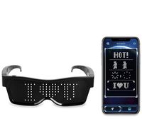 CustomEYES Bluetooth LED Glasses - Customizable by Free App - Rechargeable - Create Your own Designs