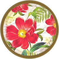 Botanical Peony Round Plates | 8 Ct. | 7"