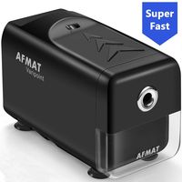 Electric Pencil Sharpener Heavy Duty, AFMAT Pencil Sharpener for Classroom, Auto Stop, Super Sharp & Fast, Commercial Pencil Sharpener for 6-8mm No.2/Colored Pencils, School/Office/Home,Christmas Gift