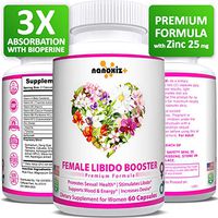 Female Immunity Wellness Enhancement Supplement Pills with Maca Root, Horny Goat Weed, Dong Quai to Boost Vitality, Performance, Stamina, Passion Drive, Energy, Mood - Made in USA
