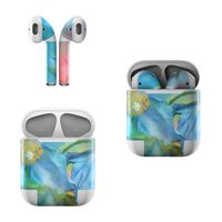 Skin Decals for Apple AirPods - Poppy Garden - Sticker Wrap Fits 1st and 2nd Generation