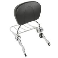 XMT-MOTO Adjustable Backrest Sissy Bar w/Luggage Rack fits for Harley Davidson Touring Road King, Road Glide, Street Glide,Electra Glide,Ultra Classic 2014-2020
