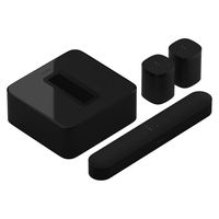 Sonos 5.1 Home Theater System with Pair of One SL (2 Items) Bundle with Beam (1 Item) and SUB (1 Item) - Black
