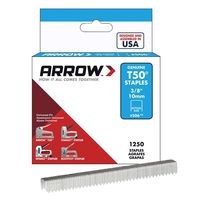 Arrow Fastener 506 Genuine T50 3/8-Inch Staples, 1250-Pack
