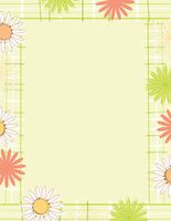 Great Papers! Daisy Plaid Letterhead, 80 Count, 8.5"x11" (2013179)