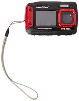 iON Cool-iCam Tough Waterproof Shockproof Digital Selfie Camera with Dual LCD Display - (Red)