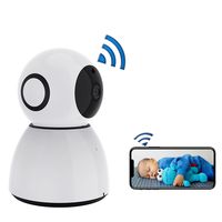 1080P Wireless Security Camera, WiFi Surveillance IP Camera HD Baby Monitor 2.4G with Two-Way Audio, Night Vision Pan/Tilt/Rotate, Motion Detection, Remote Control on iOS/Android Cloud/SD Card Storage