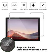 2 Pack Matte Anti-Glare Screen Protector For Microsoft Surface Pro 7,Surface Pro 6,Surface Pro 5 and Surface Pro 4 Laptop,With Surprise Keyboard Cover, Help For Your Eyes Reduce Fatigue