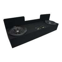 Compatible with 1995-2004 Toyota Tacoma Ext Cab Truck Kicker Comp C12 Dual 12" Sub Box Enclosure - Final 2 Ohm