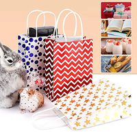 11Pcs Premium Assorted Gold Metallic Foil Gift Bags, Polka Dot Stripe Star Patterns, Gift Wrapping Set for Christmas, Wedding, Birthday Party,Gift Giving