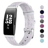 NANW Compatible with Fitbit Inspire HR/Inspire Bands Large Small, Woven Fabric Accessories Strap Wristband Women Men for Inspire & Inspire HR Smartwatch