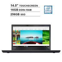 Lenovo 2019 ThinkPad T470 14-Inch FHD 1080P Touchscreen Business Laptop - Inter Core i5-6300U 2.40GHz up to 3.0GHz, Intel HD 520, 16GB DDR4, 256GB SSD, FP Reader, WiFi, Bluetooth, Windows 10 Pro