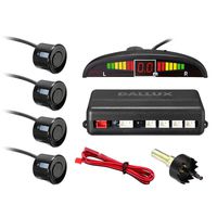 LED Display Parking Sensor,Car Reverse Backup Radar System,LED Display+Buzzer Alert+4 Black Color Parking sensors for Universal Auto Vehicle