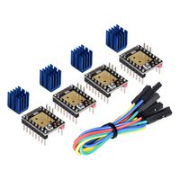 Kingprint TMC2208 V3.0 UART Stepper Damper with Heat Sink Driver, Replacement Damper for A4988 DRV8825 for 3D Printer (4 Pieces)