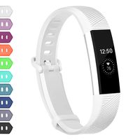 Wekin Replacement Bands Compatible with Fitbit Alta and Alta HR, Breathable Sport Silicone Wristbands Bracelet Strap with Secure Metal Buckle for Woman Men Small Large