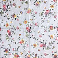 Colored Paper Napkins, 20 Count Shabby Chic Napkins for Wedding, Dinner Tea Party Shower (Butterfly & Flower II)