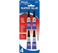 BAZIC 3g / 0.10 Oz. Super Glue (4/Pack)(Case of 24) (2006-24)