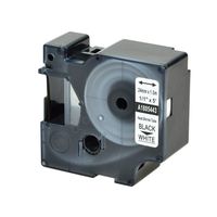 SuperInk 1PK Replacement Industrial Rhino Heat Shrink Tube Compatible for Dymo 1805443 Black on White Cable Label Tape (24mmx1.5m,1''x5ft) use in DYMO Rhino 6000 Label Maker