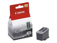 Canon PG-50 0616B002AA Fax-JX200 JX210 Pixma MP150 MP160 MP180 MP450 MP460 MX300 MX310 MX318 PIXUS iP2500 Ink Cartridge (Black) in Retail Packaging