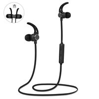 LOBKIN Magnetic Wireless Earbuds Sport in-Ear Headphones, 4.1Lightweight Stereo Bluetooth Earphones, Sweatproof IPX5 Super Sound Quality 6 Hours Play Time Earphones(Black)
