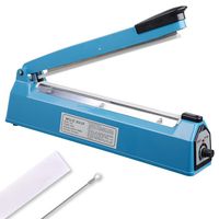 Yescom 12" 300mm Impulse Manual Hand Sealer Heat Sealing Machine Poly Tubing Plastic Bag