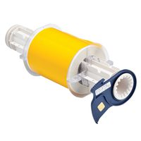 Brady 13539 PowerMark 50' Length x 4" Width, B-580 Vinyl Film, Yellow Indoor/Outdoor Tape