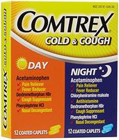 Comtrex Day And Night Cold And Cough Coated Caplets - 24 ea - Buy Packs and SAVE (Pack of 4)