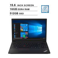 2020 Newest Lenovo ThinkPad E590 15.6 Inch FHD 1080P Business Laptop (Intel 4-Core i5-8265U up to 3.9GHz, 16GB DDR4 RAM, 512GB SSD, Intel UHD 620, WiFi, HDMI, Windows 10 Pro)