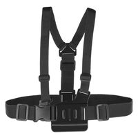 TECHSON Chest Mount Harness for Gopro Hero, Adjustable Straps Universal Action Camera Body Belt Compatible with Hero 6, 5, Black, 4, Session, Hero+ LCD, 3+, 3, 2, 1
