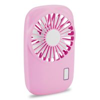 Aluan Handheld Fan Mini Fan Powerful Small Personal Portable Fan Speed Adjustable USB Rechargeable Cooling for Kids Girls Woman Home Office Outdoor Travel, Pink