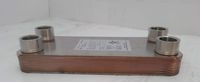 10 Plate Water to Water Brazed Plate Heat Exchanger 1" FPT Ports w/Brackets