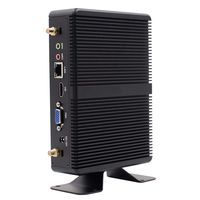 Fanless Mini PC Desktop PC DDR3L Memory with Windows 10 Pro(64 bit) Desktop Computer Support 2.5" SSD/mSATA SSD/Gigabit Ethernet/WiFi/4K Intel Core i7 i5 i3 DIY SSD HDMI&VGA Dual Output/BT4.0