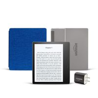 All-new Kindle Oasis Essentials Bundle including Kindle Oasis (Graphite, Special Offers), Amazon Fabric Cover, and Power Adapter