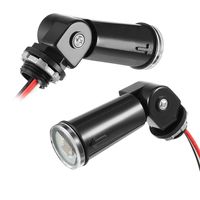 uxcell Outdoor Photoelectric Switch Sensor Swivel-Mount Conduit Light Control with Photocell Swivel Base