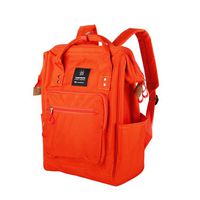 Samstrong Wide Open Design Laptop Backpack Anti Theft Travel Business Backpack Waterproof Stylish 15.6 Inch School Computer Backpack Casual Daypack for Men and Women, Orange