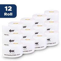Healingtime [12 Roll] Premium Dymo Label 30256 Compatible(2-5/16 x 4) - 300 Labels/Roll(Dymo Label Writer)
