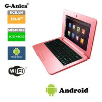 Netbook Laptop Android 4.4 HDMI écr.10 (WiFi-SD-MMC) 1GB RAM + 8GB ROM(Pink)