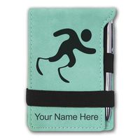 Mini Notepad, para-Athletic Running, Personalized Engraving Included (Teal)