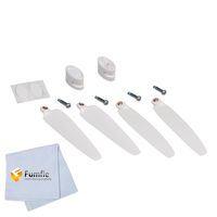 Yuneec Propeller Set for Breeze Quadcopter (2 Clockwise Propellers, 2 Counter-Clockwise Propellers) - YUNFCA101 + Microfiber Cleaning Cloth