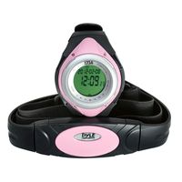 Pyle Fitness Heart Rate Monitor - Healthy Wristband Sports Pedometer Activity Fitness Tracker Steps Counter Stop Watch Alarm Water Resistant Calorie Counter Target Zones - PHRM38PN (Pink)