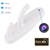 YAOAWE Wireless Hidden Clothes Hook Camera, DVR Spy Camera, Home Security Nanny Cam, Motion Detection Camcorder Black/White