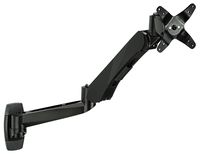 Mount-It! Computer Monitor Wall Mount for 13" - 27" Screen Sizes, Height Adjustable, Full Motion, VESA 75x75 mm and 100x100 mm, Black (MI-35114)