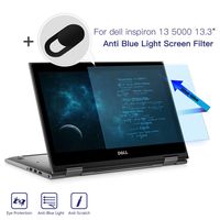 Anti Blue Light Screen Filter for Dell Inspiron 13 5000 13.3" Series 5368 5378 5379, Anti Glare Screen Protector Blue Light Blocking Eye Protection Screen Filter Kit with Webcam Cover