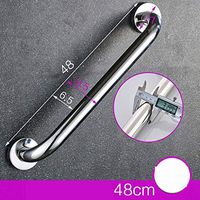 Byrhgood Bathroom Stainless Steel Armrest Bathroom Non-Slip Armrests Bathroom Handrails Bathroom Handles Bathtub Armrests (Size : 48cm)