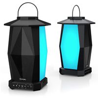 Onforu Outdoor Bluetooth Speakers, 2 Pack 25W Wireless Speakers, Multiple Speakers Pairing Supported, IPX5 Waterproof Patio Speakers with LED Mood Lights for Yard, Garden, Camping, Christmas