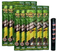 Herb Airtight Tube Pocket Protector with Juicy Jay's Mango Papaya Hemp Wraps 10 Count DC Crafts Nation- Flag Leaf