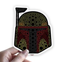 Grantedesigns Boba Fett Sticker from Star Wars Decal for Laptop or Any Flat Surface