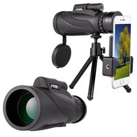 Mobile Phone Telescope,Monocular Telescope,Zoom Camera Lens Low Night Vision 12X50 BAK4 Prism & FMC, Telephoto Hunting Accessory for Fishing Travelling Bird Watching Duck Hunting by Longiko